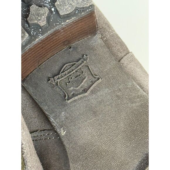 Trask Women's Size 8M Brown Suede Madison Moto Boots Block Heels - Picture 6 of 7